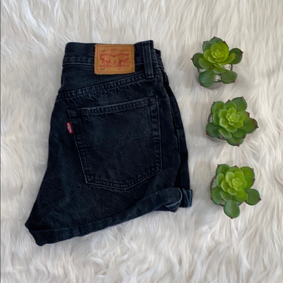 Levi's Pants - Levi’s black 501 Jean shorts